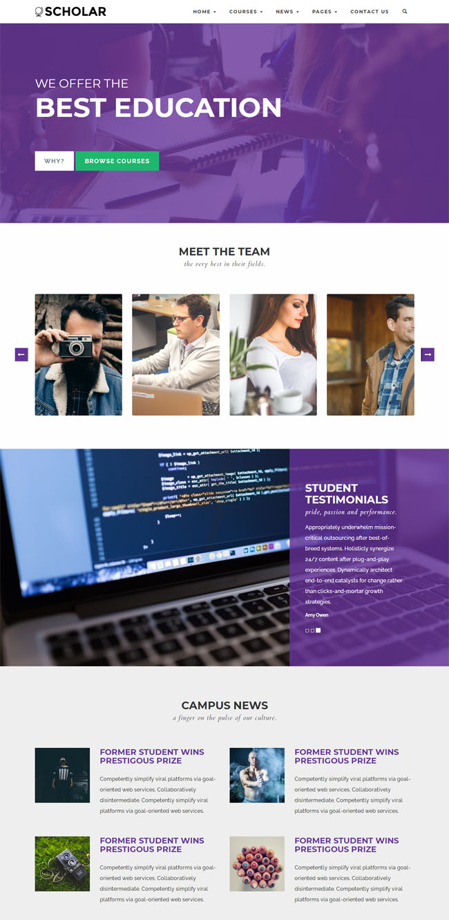 职业技能培训机构HTML5网站模板